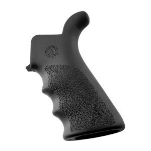Hogue AR-15/M-16 Rubber Beavertail Grip with Finger Grooves - Black
