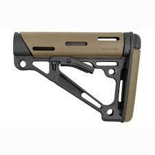 Hogue AR-15/M16 Overmolded Collapsible Mil-Spec Buffer Tube Buttstock FDE