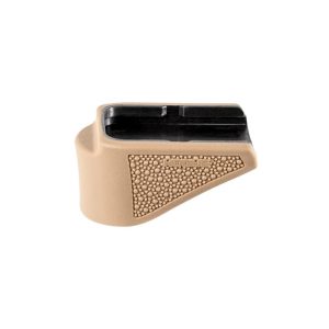 Hogue Overmolded Rubber Grip Extension Base Pad for Glock 26 10/rd Magazines FDE