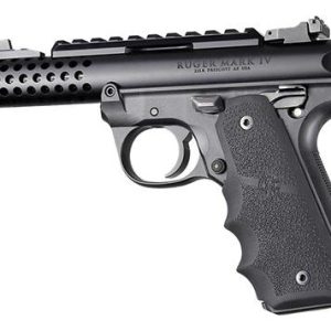 Hogue Ruger 22/45 MKIV Rubber Grip with Finger Grooves Black