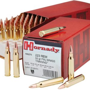 Hornady Custom Rifle Ammunition .223 Rem 55 gr FMJBT 3240 fps - 50/box