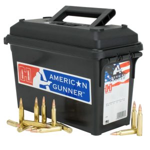 Hornady American Gunner Rifle Ammunition  5.56 NATO 55 gr HP 3240 fps 247/ct