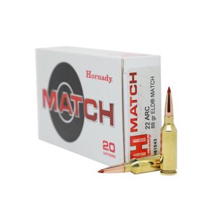 Hornady Match Ammunition .22 ARC 88gr ELD Match 20/ct