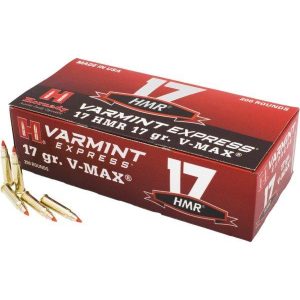 Hornady Varmint Express Rimfire Ammunition .17 HMR 17gr V-MAX 2550 fps 200/rd