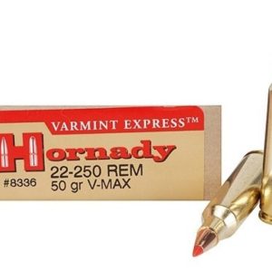 Hornady Varmint Express Rifle Ammunition .22-250 Rem 50 gr V-MAX 3800 fps - 20/box