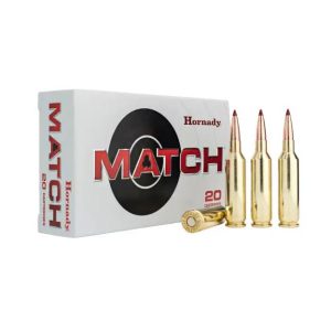 Hornady Match ELD Rifle Ammunition .22 Creedmoor 80gr PT 3285 fps 20/ct
