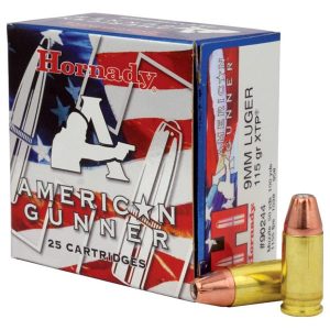 Hornady American Gunner Handgun Ammunition 9mm Luger 115 gr XTP 1155 fps 25/ct