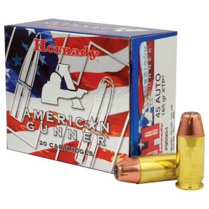 Hornady American Gunner Handgun Ammunition .45 ACP 185 gr XTP 970 fps 20/ct