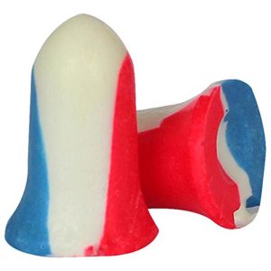 Howard Leight Shooter's Earplugs 33NRR Red White Blue 100 Pairs