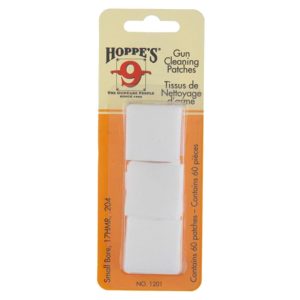 Hoppe's Patches Small Bore 17 HMR .204 Patches - 60/ct