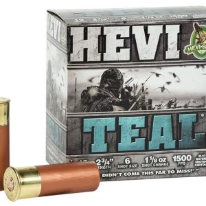 Hevi-Shot Hevi-Teal Shotshells 12 ga 2 -3/4" 1-1/8 oz 1500 fps #6 25/ct