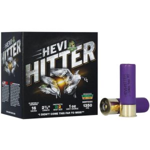 HEVI-Shot HEVI-Hitter Tungsten/Steel Shotshells 16ga 2-3/4" 1oz 1350 fps #2 25/ct