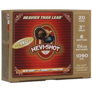 HEVI-Shot HEVI-13 Turkey Shotshells 20ga 3" 1-1/4oz 1090 fps #6 5/ct