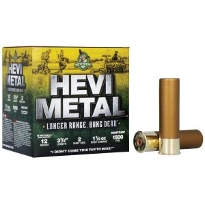 HEVI-Shot HEVI-Metal Longer Range Shotshell 12ga 3.5" 1-1/2 oz 1500 fps #2 25/ct