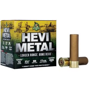 HEVI-Shot HEVI-Metal Longer Range Shotshell 12ga 3.5" 1-1/4 oz 1500 fps #BB 25/ct