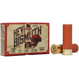 HEVI-Shot HEVI-Bismuth Turkey Shotshells 12ga 3" 1-3/4oz 1300 fps #4 5/ct