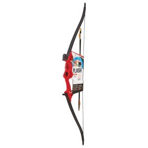 Bear Archery Traditional Youth Bow Flash 18lb Ambidextrous Red