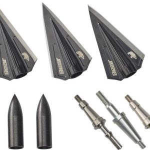 Bear Archery RazorHead VWS Single Bevel Broadhead Kit - Black