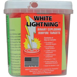 Tannerite White Lightning Rimfire Target Kit  15/kit-6 kits/case