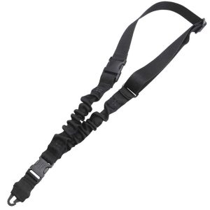 TacShield Shock Sling Single Point 1.25" Black with Double QRB