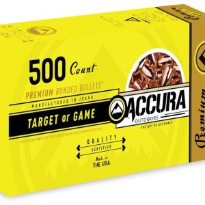 Accura Premium Powerbond Bullets .40 cal .401" 165 gr FP 500/ct