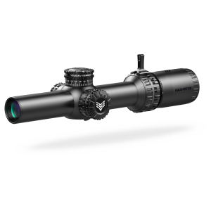 Swampfox Arrowhead LPVO Series Rifle Scope 1-6x24 30mm SFP Guerilla Dot MOA IR Black