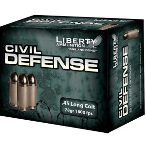 Liberty Civil Defense Handgun Ammunition .45 Colt 78 gr SCHP 1800 fps 20/ct