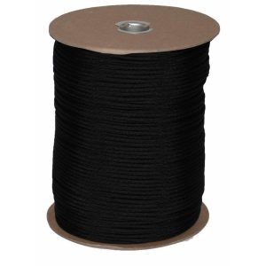 Mero 550 Paracord - 1000' Spool 550 lb Black