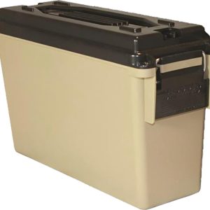 Berry's 40 Cal. Plastic Ammo Can (Tan) 9.25"L x 3.5" BW x 3.75"TW x 6.75" H
