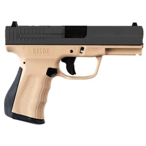 FMK Firearms Recon 9C1G2 FAT Handgun 9mm 14/rd 4" Barrel Desert Tan Grip with Black Slide