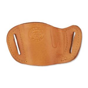 Bulldog Molded Leather Belt Slide Holster for Most Large Frame Autos Tan RH