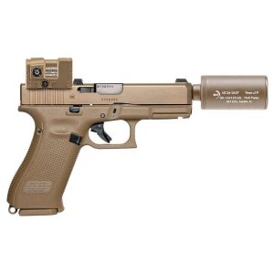B&T Hush Puppy Suppressor Coyote Tan - MUST BUY HUSH PUPPY KIT- KHBTHUSHPUPPYKITCTCSTM