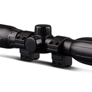 Konus KONUSFIRE 4x32mm Rifle Scope w/.22 Dovetail Mounting Rings 30/30 Reticle Black Matte
