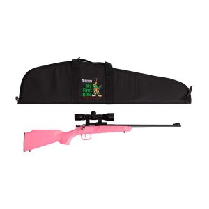 Keystone Pink Synthetic .22LR Rifle w Scope Mount & Case