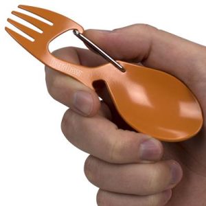 Kershaw Ration Orange Eating Utensil / Multi-Tool - 4-3/5" Overall Length