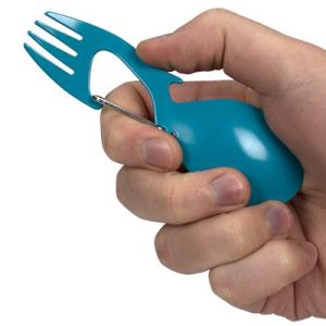 Kershaw Ration Teal Eating Utensil / Multi-Tool - 4-3/5" Overall Length