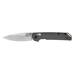 Kershaw Iridium Folding Knife 3-2/5" Spear Point Blade Grey