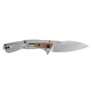 Kershaw Endgame Folding Knife 3-1/4" Spear Point Blade Bronze Silver