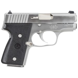 Kahr Arms MK9 Elite Handgun 9mm Luger 6rd (2) & 7rd (1) Magazines 3" Barrel Silver wil Black Checkered Grip CA Compliant
