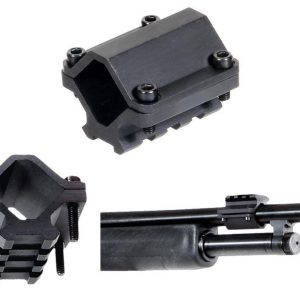 Leapers UTG Paintball Rail Barrel Mount Universal Shotgun - 3 Slot - Single-rail