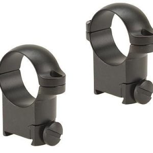 Leupold 2-Piece Solid Steel Ringmounts - Sako 1" High Matte Black