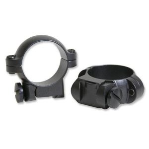 Leupold 2-Piece Solid Steel Ringmounts - Ruger No. 1 & 77/22 1" Low Matte Black