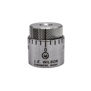 Wilson Stainless Steel Micro-Adjustable Bullet Seater Cap for Standard Inline Seater Die