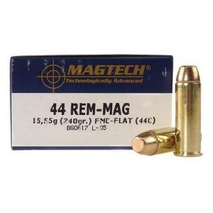 MagTech Handgun Ammunition .44 Mag 240 gr. FMJ 1180 fps 50/ct