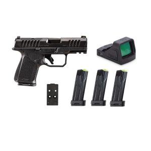 Rost Martin RM1S Handgun 9mm Luger 12(1)&15(3)rd Magazines 3.6" Barrel Black Black Viridian Red Dot Pistol Case