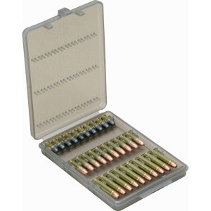 MTM 30 Rounds Case-Gard Ammo Wallet for Long Rifle .22 Mag Clear Smoke