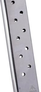 Mec-Gar 1911 Govt Handgun Magazine .45 ACP HT Nickel 10/rd