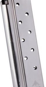 Mec-Gar 1911 Govt Handgun Magazine 10mm HT Nickel 8/rd