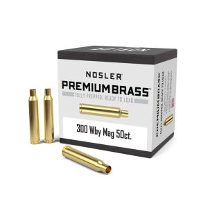 Nosler Unprimed Brass Rifle Cartridge Cases .300 Wby Mag 50/ct