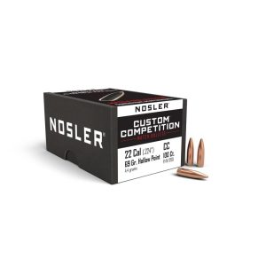 Nosler Custom Competition Rifle Bullets .22 cal .224" 69 gr HPBT 100/ct